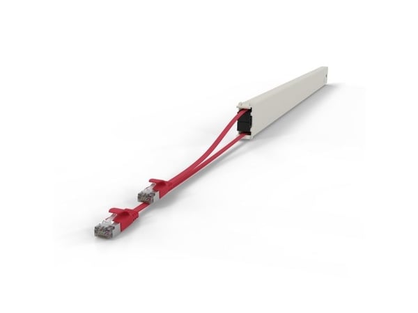 PATCHBOX .one / Cassette / 46RU / STP / Red, 2,5 m, Cat6a, U/FTP (STP), RJ-45, RJ-45, Rød