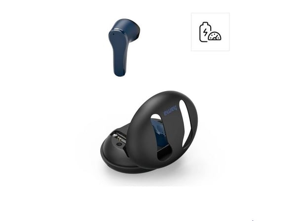 Hama Spirit Unchained, True Wireless Stereo (TWS), 20 - 20000 Hz, Musikk, 45 g, Hodesett, Svart, Blå