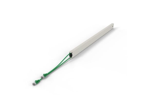 PATCHBOX CONE46STPGR, brett for kabelhåndtering, krem, grønn, akrylonitrilbutadienstyren, polyoksymetylen (POM), 46U, 2,5 m, -20 - 60 °C