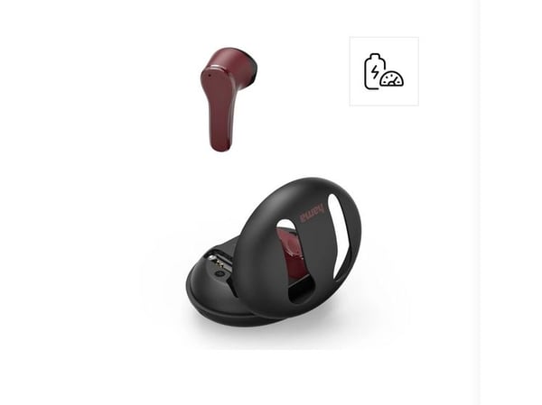 Hama Spirit Unchained, True Wireless Stereo (TWS), 20 - 20000 Hz, Musikk, 45 g, Hodesett, Svart, Rød