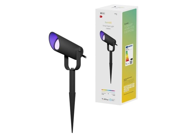 Hombli HBSL-0100, Intelligent lysspot, Bluetooth, Sort, Aluminium, Flere, 2700 K