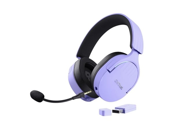 Trust GXT 491P FAYZO - Hodesett - 7,1-kanals - full størrelse - Bluetooth / 2,4 GHz radiofrekvens - kablet, trådløs - 3,5 mm jakk, USB-A via Blueto...