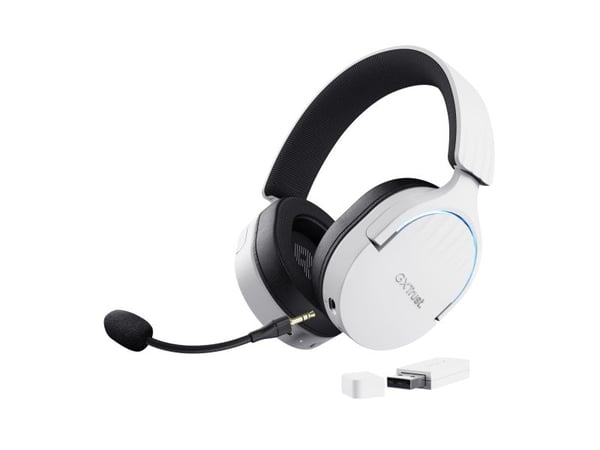 Trust GXT 491W FAYZO - Hodesett - 7,1-kanals - full størrelse - Bluetooth / 2,4 GHz radiofrekvens - kablet, trådløs - 3,5 mm jakk, USB-A via Blueto...