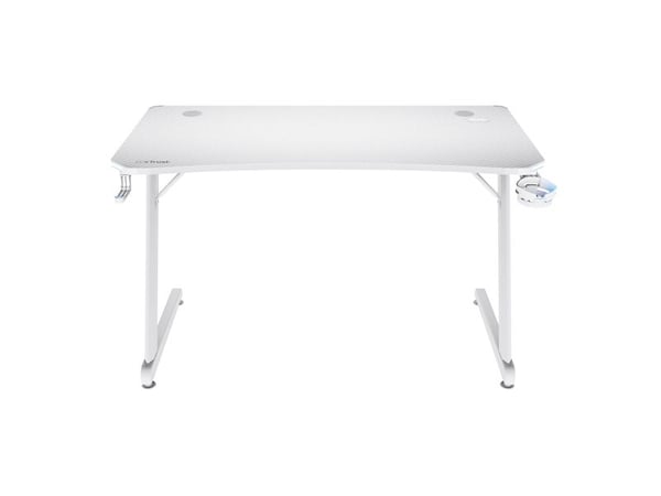 Trust GXT 709W LUMINUS - Skrivbord - rektangulär - vit - vit bas - vit