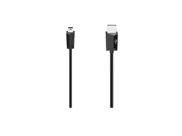 Hama 00074260, 1,5 m, USB A, Mini-USB B, USB 2.0, 0,48 Gbit/s, Svart