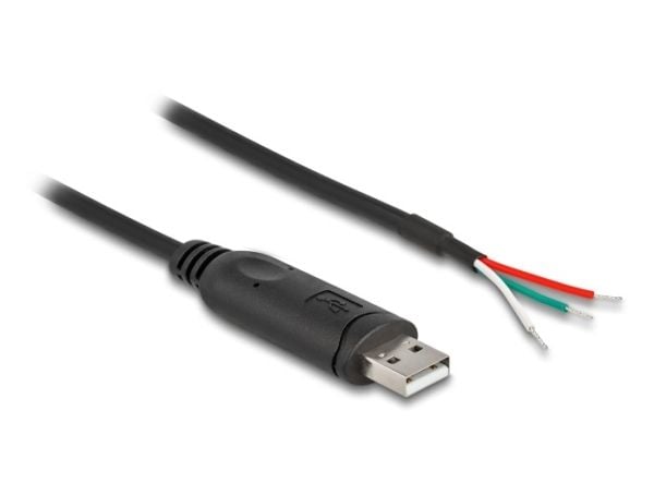 Delock-adapterkabel USB 2.0 Type-A til seriell RS-485 3 x åpne kabelender 1 m