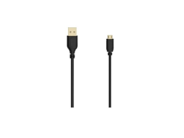 Hama 00074264, 0,75 m, USB A, Micro-USB A, USB 2.0, 0,48 Gbit/s, Svart