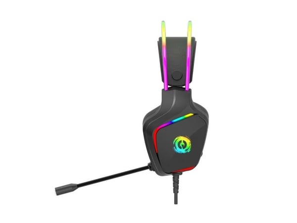 Canyon Darkless GH-9A, RGB aidimams ausin?s with Mikrofonas, Mikrofonas frequency response: 20HZ~20KHZ, ABS+ PU leather, USB*1*3.5MM jack kitukas...
