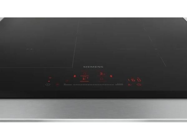 Siemens iQ500 ED651HSC1E - Induksjonskomfyrtopp - 4 plater - Nisje - bredde: 56 cm - dybde: 49 cm - uten ramme, - fasett - svart