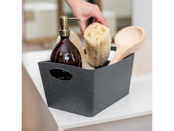 koziol Boxxx M, Lager kurv, Grå, Rektangulær, Cellulose, Plast, Monokromatisk, Innendørs