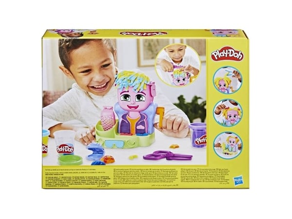 Play-Doh Hair Stylin'' Salon lekesett, håndverkssett for barn, 3 år, giftfri, flerfarget