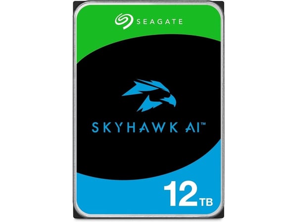 Seagate SkyHawk AI ST12000VE003 - Harddisk - 12 TB - intern - 3.5" - SATA 6Gb/s - buffer: 512 MB - med 3-års Seagate Rescue Data Recovery