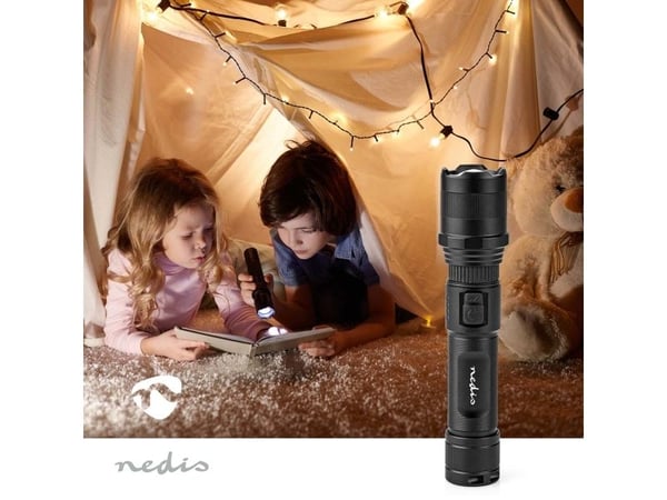 Nedis - Lommelykt - LED - 10 W - 6500-8000 K - svart