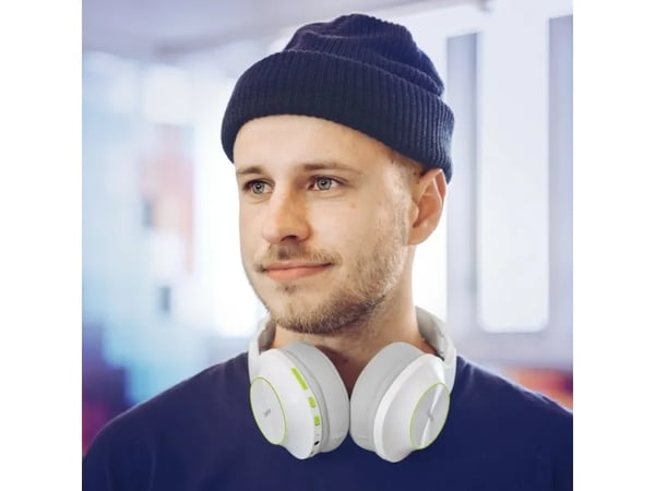 Hama Spirit Calypso II - Hodetelefoner med mikrofon - on-ear - Bluetooth - trådløs, kablet - 3,5 mm jakk - hvit