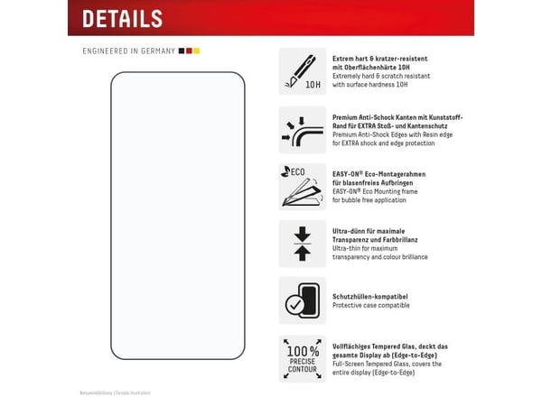 Displex 01898, Samsung, Galaxy S24+, Galaxy S25+, Tørr påføring, Støvresistent, Slagbestandig, Ripebestandig, Sjokkresistent, Gjennomsiktig, 1 stykker
