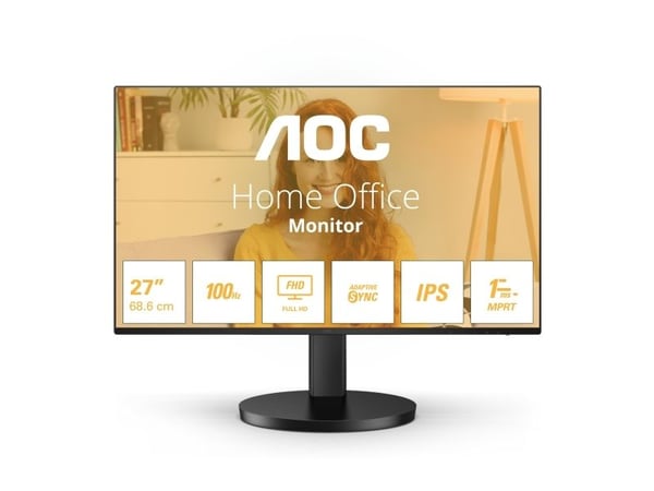 AOC B3 27B3HA2, 68,6 cm (27"), 1920 x 1080 piksler, Full HD, LED, 4 ms, Svart
