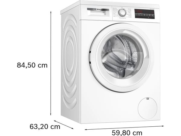 Bosch - Tvättmaskin - höjd: 85 cm - frontmatad - 9 kg - 1351 rpm