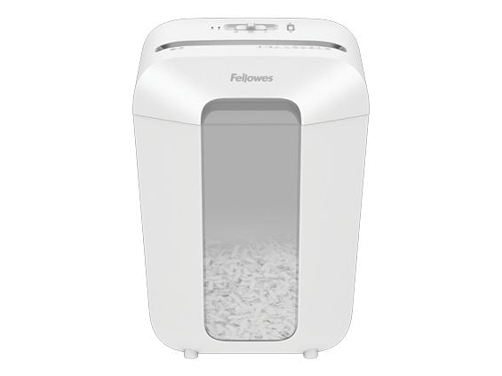 Fellowes Powershred LX70 dokumentmakulator med partikkelkutt P-4, 4 x 40 mm, opptil 11 ark, hvit
