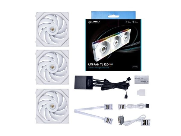 Lian Li UNI FAN TL 120 - Kabinettvifte - 120 mm - hvit