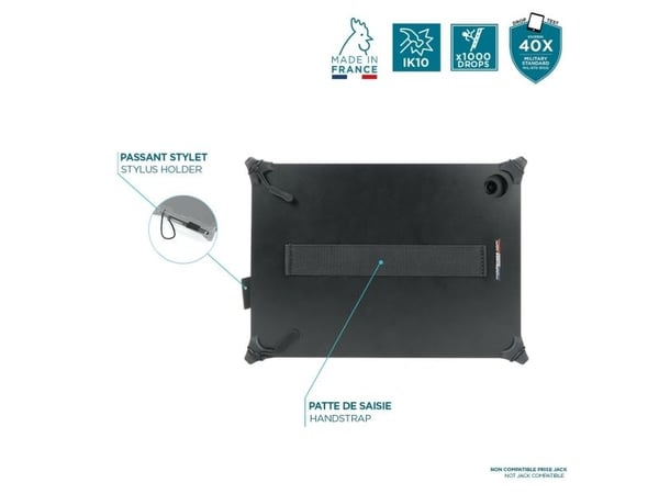 Mobilis RESIST Pack - Baksidedeksel for nettbrett - robust - TFP 4.0 - svart - for Samsung Galaxy Tab A9+