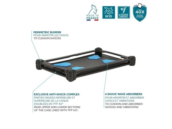 Mobilis RESIST Pack - Baksidedeksel for nettbrett - robust - TFP 4.0 - svart - for Samsung Galaxy Tab A9+
