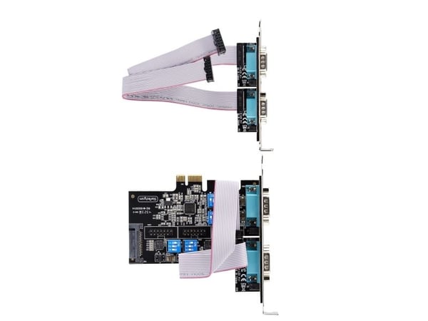 StarTech.com PS74ADF-SERIAL-CARD, PCIe, Seriel, RS-232/422/485, Sort, Aktivitet, ASIX - AX99100