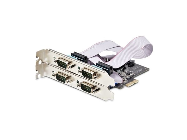 StarTech.com PS74ADF-SERIAL-CARD, PCIe, Seriel, RS-232/422/485, Sort, Aktivitet, ASIX - AX99100