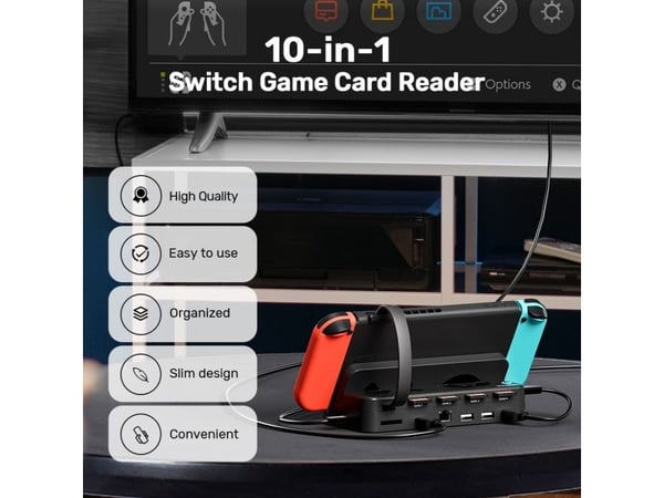 Nintendo Unitek telakointiasema Nintendo Switch 100W 4K:lle