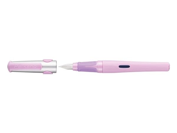 Pelikan 824545, Rosa, Fyllesystem med patron, Blå, Rustfritt stål, Medium, Høyrehendt