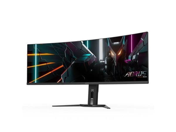 GIGABYTE AORUS CO49DQ, 124,5 cm (49"), 5120 x 1440 piksler, Dual QHD, OLED, 0,03 ms, svart