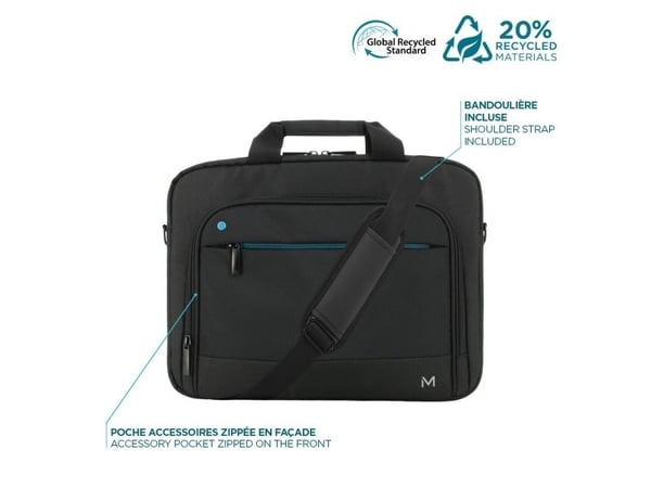 Mobilis THE ONE - Notebookbæreveske - 20 % resirkulert - 11" - 14" - svart
