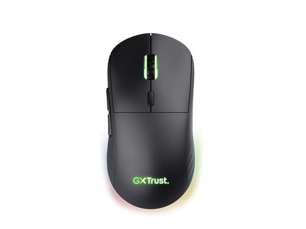 Trust GXT 927 Redex+, Oikeakätinen, Laser, RF Wireless + USB Type-A, 25600 DPI, musta
