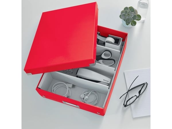 Leitz Click & Store WOW - Lagerboks - medium - for A4 (210 x 297 mm) - rød