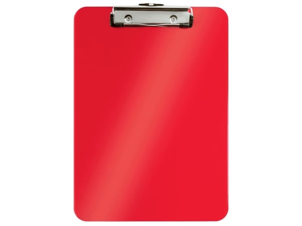 Leitz Clipboard without frontcover WOW, A4, Plastic, Red, 80 sheets, 228 mm, 320 mm