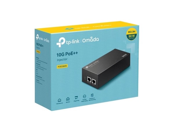 TP-Link Omada POE380S, 10 Gigabit Ethernet, 10,100,2500,10000 Mbit/s, 1000/10000, IEEE 802.3ab, IEEE 802.3af, IEEE 802.3at, IEEE 802.3bt, IEEE 802....