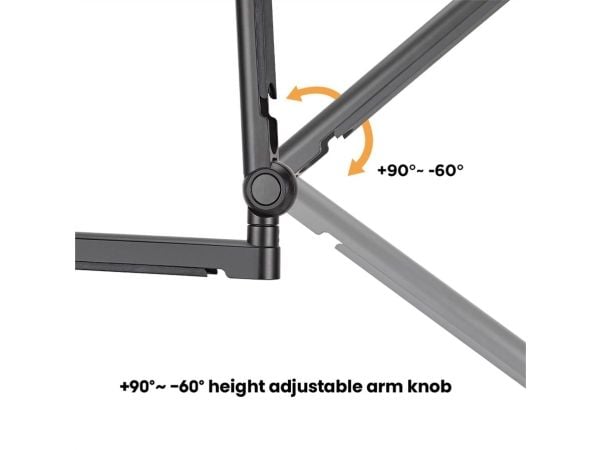 ROLINE 17.03.0117, Bomarm, Universell, Sort, Aluminium, 1 cm, 6 cm