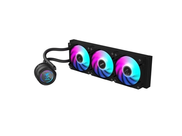 AORUS WATERFORCE II 360 - Væskekjølesystem for prosessor - (for: LGA115x Socket, LGA1200, LGA1700, AM4, AM5) - kobbersokkel - 120 mm