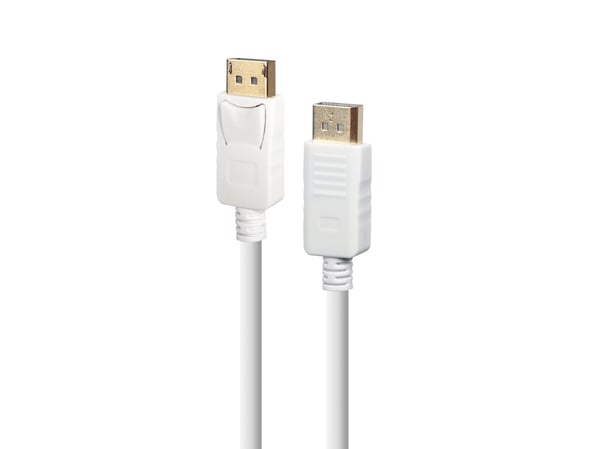 Cablexpert - DisplayPort-kabel - DisplayPort (hann) låst til DisplayPort (hann) låst - DisplayPort 1.2 - 1.8 m - 4K60Hz UHD-støtte - hvit