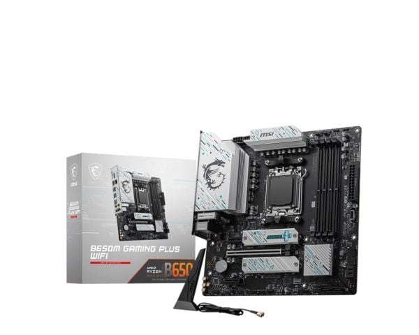 MSI B650M GAMING PLUS WIFI - Hovedkort - micro ATX - Socket AM5 - AMD B650 Chipset - USB 3.2 Gen 1, USB-C 3.2 Gen2, USB 3.2 Gen 2 - 2.5 Gigabit LAN...
