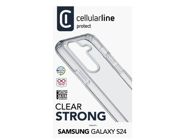 Cellularline 8018080474972, Deksel, Samsung, Galaxy S24, 15,8 cm (6.2"), Transparent