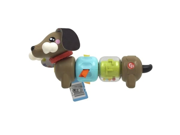 Fisher-Price FP Pets Click & Spin Activity Pup -hienomotoriikkalelu vauvoille, 0,5 vuosi/vuosia, Tuottaa ääntä, Muovi, Monivärinen