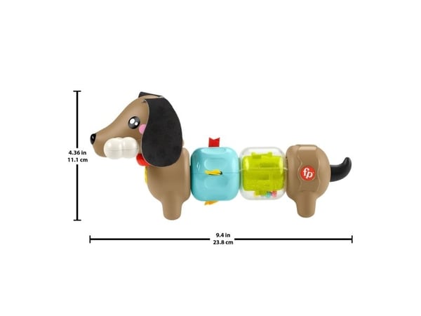 Fisher-Price FP Pets Click & Spin Activity Pup -hienomotoriikkalelu vauvoille, 0,5 vuosi/vuosia, Tuottaa ääntä, Muovi, Monivärinen