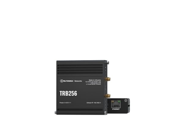 Teltonika TRB256 - Gateway - 100Mb LAN, BACnet, RS-485, Modbus, DNP3, RS-232 - LTE - 4G - skrivebord / vegg / DIN-skinne monterbar