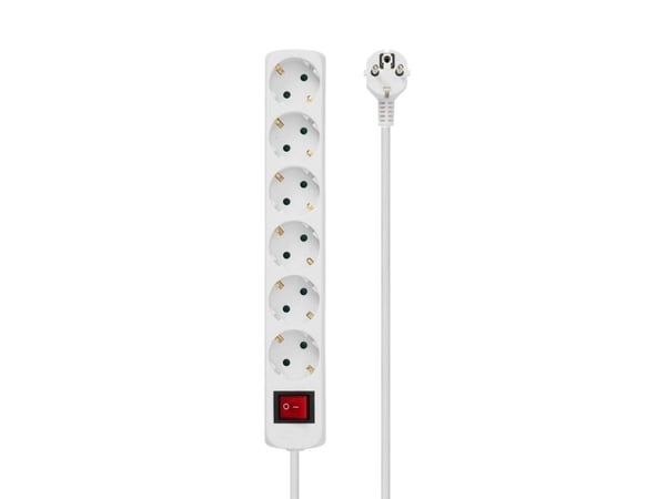 Microconnect MC-GRU00615WS, 1,5 m, Sisätila, Tyyppi F, Tyyppi F, Valkoinen, VDE, RoHS, CE