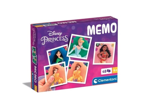 Clementoni Memo Princess 2024, Korttipeli, Muisti, 4 vuotta
