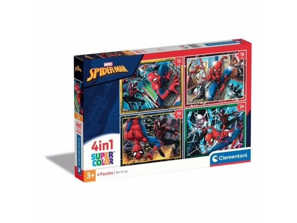 Clementoni Puslespil Spider-Man, 4i1