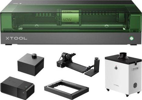 xTool lasergravør 2-i-1 xTool S1 40W - All-in-One-sett (svart)