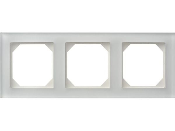 Trippelram LIREGUS EPSILON, vitt frostat glas