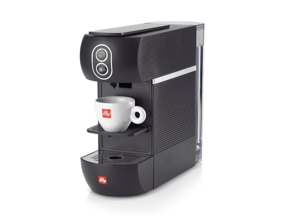 Illy Easy, Pillow kaffemaskin, 1 L, Kaffekapsel, 1250 W, Sort