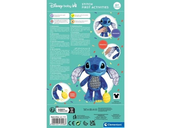 Clementoni Disney Baby 17918, Tegneseriefigur, 0,5 år